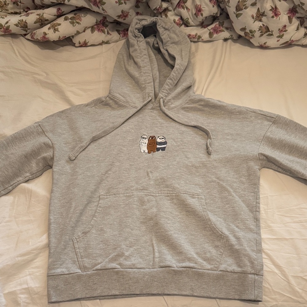 (SOLD - DO NOT BUY) We Bare Bears Gray Hoodie
